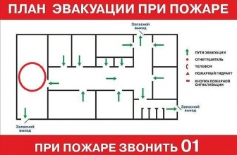План эвакуации должен быть в любом здании