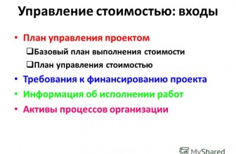Важный вопрос УПРАВЛЕНИЕ СТОИМОСТЬЮ ПРОЕКТА